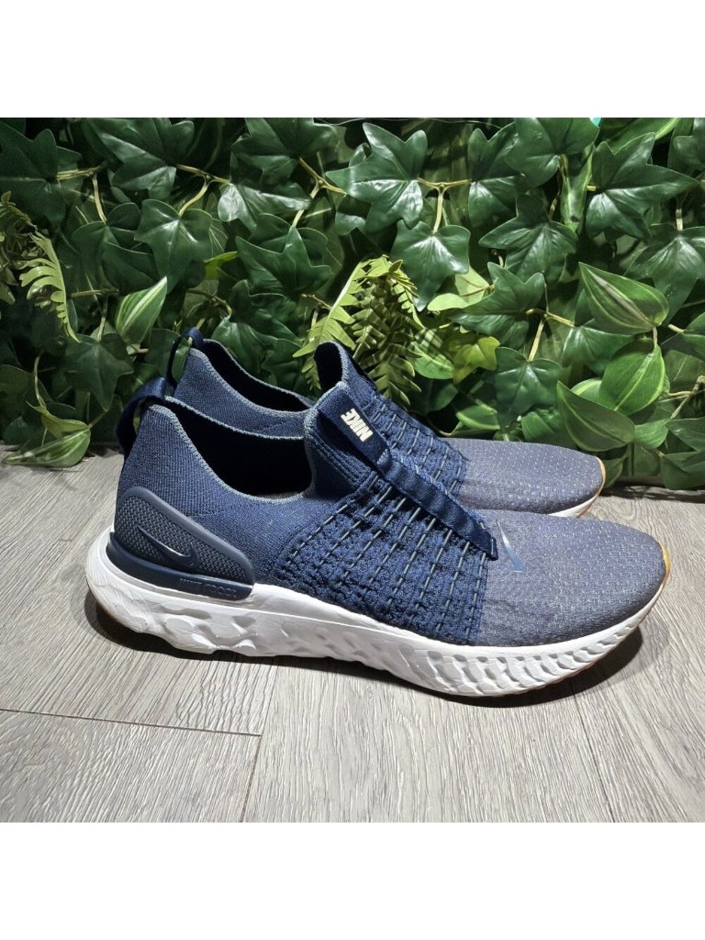 Nike Mens React Phantom Run Flyknit 2 Blue Gum Running Shoes Sneaker 12